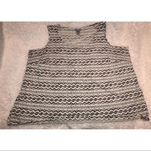 Chevron “Aztec” print tank top